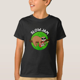 T-shirt Slow Jam Funny Musique Animal Pun Dark BG