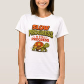 T-shirt Slow Progress Is Still Progress Turtle Motivation (Devant)