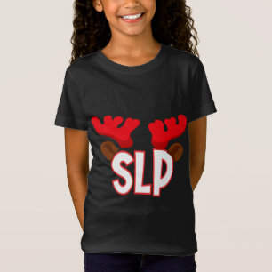 T-Shirt SLP Early Intervention Therapy Christmas Reindee