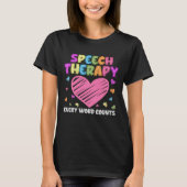 T-shirt SLP Language Pathologiste et Speech (Devant)
