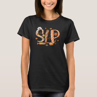 T-shirt SLP Leopard Plaid Pilgrim Hat Fall Thanksgiving