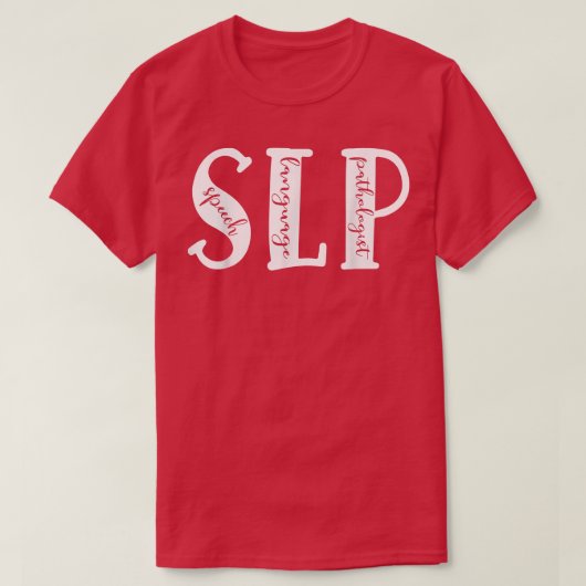 T-shirt SLP Voix Langue Pathologiste Funny Sign Language (Design devant)