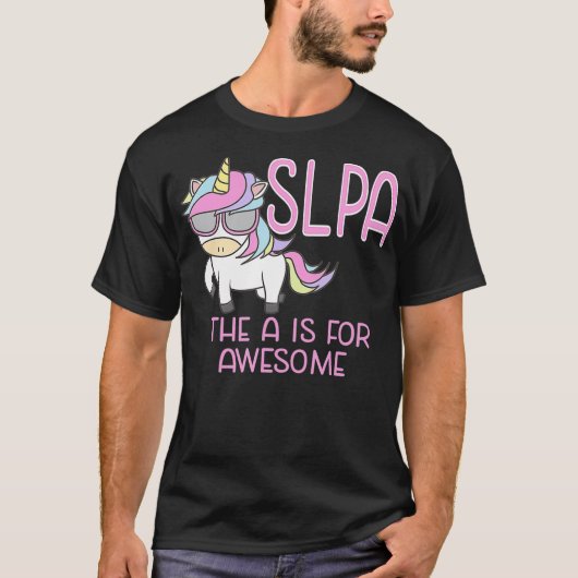 T-shirt SLPA Unicorn for Speech Language Pathologist Assis (Devant)
