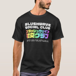 T-shirt Slushwave Social Club Carré sur Dark LogoJr