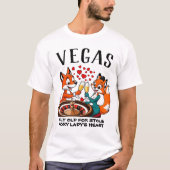 T-shirt Sly Old Fox Stole Foxy Ladys Heart Roulette Vegas (Devant)