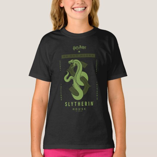 T-shirt SLYTHERIN™ Maison Par Tous Les Moyens (Devant)
