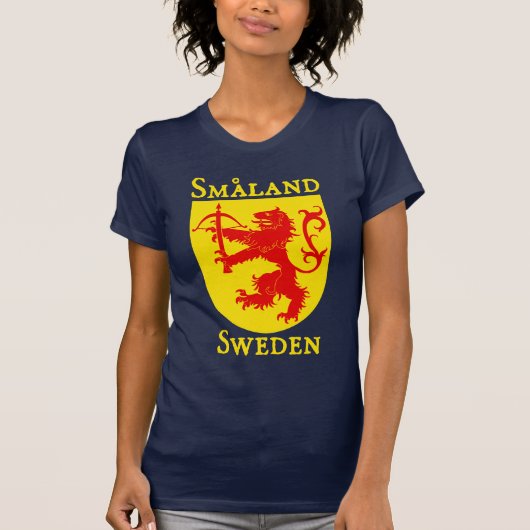 T-shirt Småland, Suède (Sverige) (Devant)