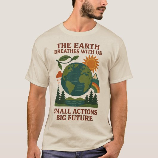 T-shirt Small Actions Big Future (Devant)