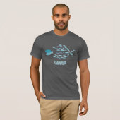 T-shirt Small Fish Eating Big Fish - Power Unity Teamwork (Devant entier)