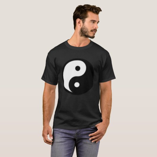 T-shirt Small Yin Yang, Tai chi, Qi gong, polarity, dualit (Devant entier)