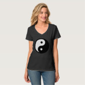 T-shirt Small Yin Yang, Tai chi, Qi gong, polarity, dualit (Devant entier)