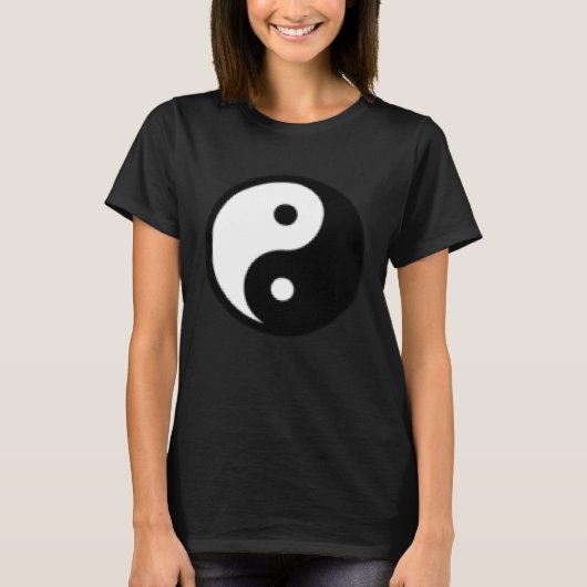 T-shirt Small Yin Yang, Tai chi, Qi gong, polarity, dualit (Devant)