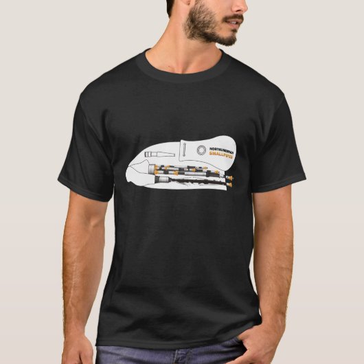 T-shirt Smallpipes de Northumbrian (Devant)