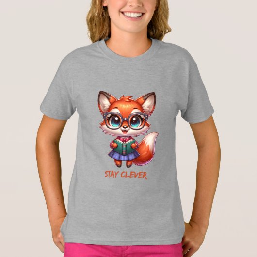T-shirt Smart and Clever Fox (Devant)