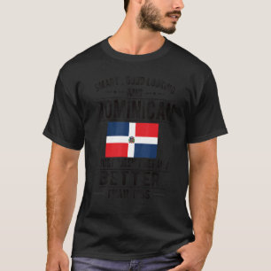 T-shirt Smart Dominicaine Drapeau République Dominicaine
