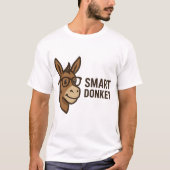 T-SHIRT SMART DONKEY FUNNY (Devant)