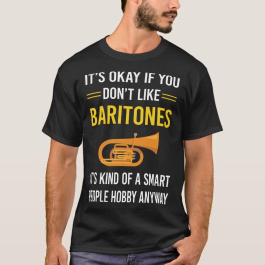 T-shirt Smart People Baritone (Devant)