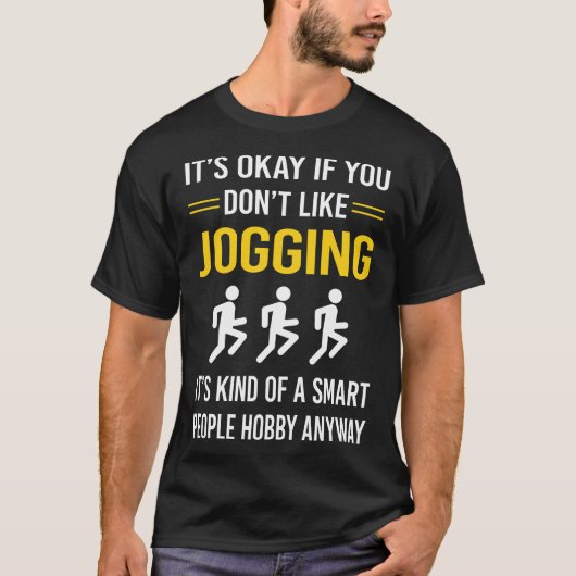 T-shirt Smart People Jogging Jog Jogger (Devant)