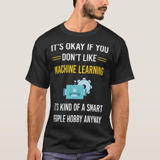 T-shirt Smart People Machine Learning (Devant)