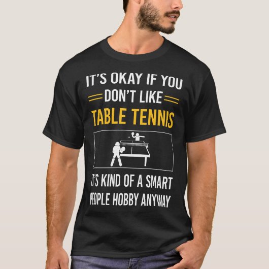 T-shirt Smart People Ping Pong (Devant)