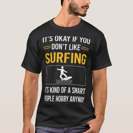 T-shirt Smart People Surfer Surf Surfer (Devant)