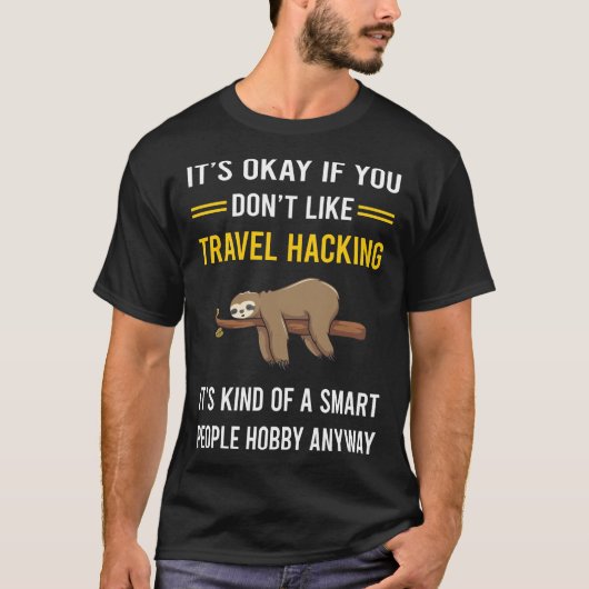 T-shirt Smart People Voyage Hack Hacker Hack (Devant)