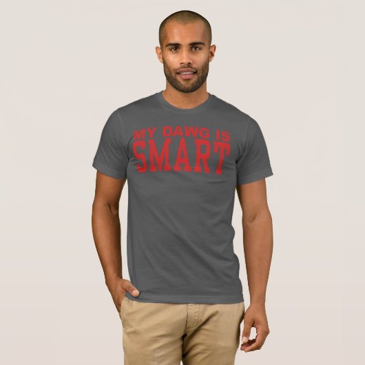 T-shirt SmartDawg (gris-foncé) (Devant entier)