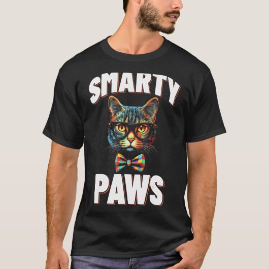 T-shirt Smarty Pants Lunettes de Chat (Devant)