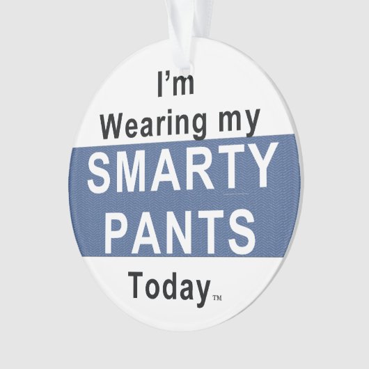 T-SHIRT Smarty Pants Ornament (voorkant)