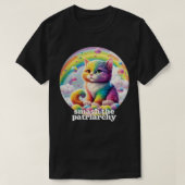 T-shirt Smash Patriarchy Cute Kitten Design (Design devant)