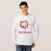 T-shirt Smash Punch Fist – Bold Strength Motivation Art (Devant entier)