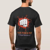 T-shirt Smash Punch Fist – Bold Strength Motivation Art (Dos)