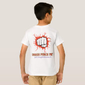 T-shirt Smash Punch Fist – Bold Strength Motivation Art (Dos entier)