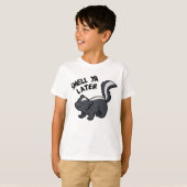 T-shirt Smell Ya Plus Tard Funny Skunk Pun (Devant entier)