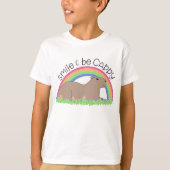 T-shirt Smile and Be Cappy mignon et heureux capybara (Devant)