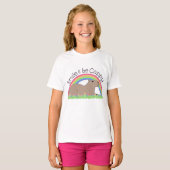 T-shirt Smile and Be Cappy mignon et heureux capybara (Devant entier)