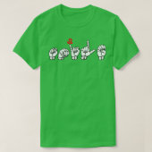T-shirt SMILE ASL Signal Language Design 6 (Design devant)