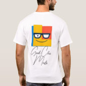 T-shirt Smile de bloc couleur Nerd (Dos)