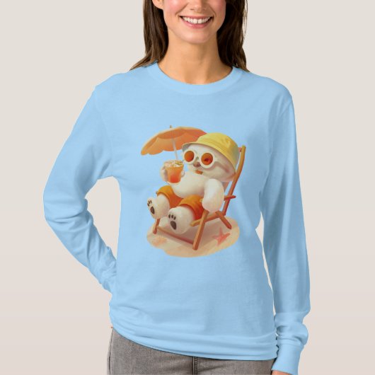 T-shirt Smile Dog - Mode Plage Activé (Devant)