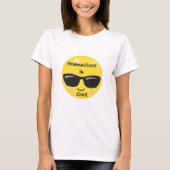 T-shirt Smile Emoji avec Sunshades Homeschool est Cool (Devant)
