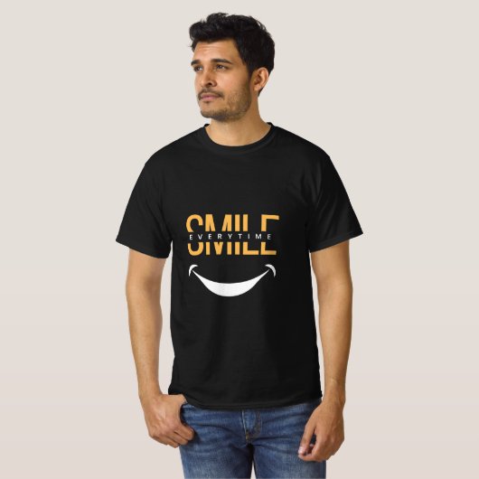 T-shirt Smile Everytime – Spread Positive Vibes Anywhere (Devant entier)