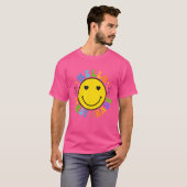 T-shirt Smile Face Hello First Grade Happy First School Da (Devant entier)