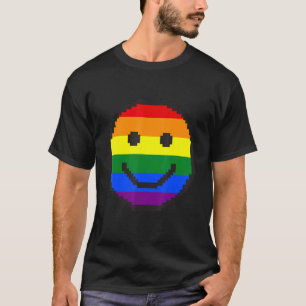 T-shirt Smile Pixel Égalité de genre Diversité Fierté Gay 
