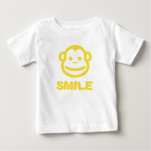 T-shirt Smile pour bébé avec singe cheeky