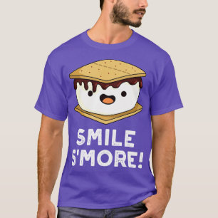 T-shirt Smile Smore mignonne Douce Alimentation Pun