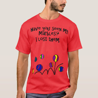 T-shirt Smilealottees Funny Lost my Marbles Pun 