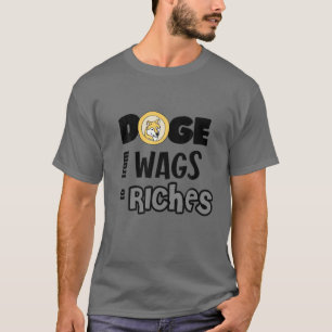 T-shirt Smilecryptos Dogecoin Dogecoin Chien Riches Crypto
