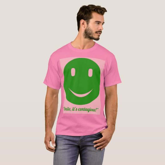 T-shirt Smiles,it's contagious (Devant entier)