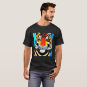 T-shirt Smileteesanim  Cool Tiger Cubism Art (Devant entier)