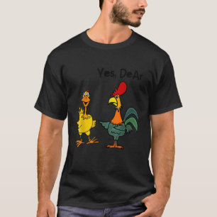 T-shirt Smileteesdrôle Drôle Hen Pecked Rooster Poulets C
